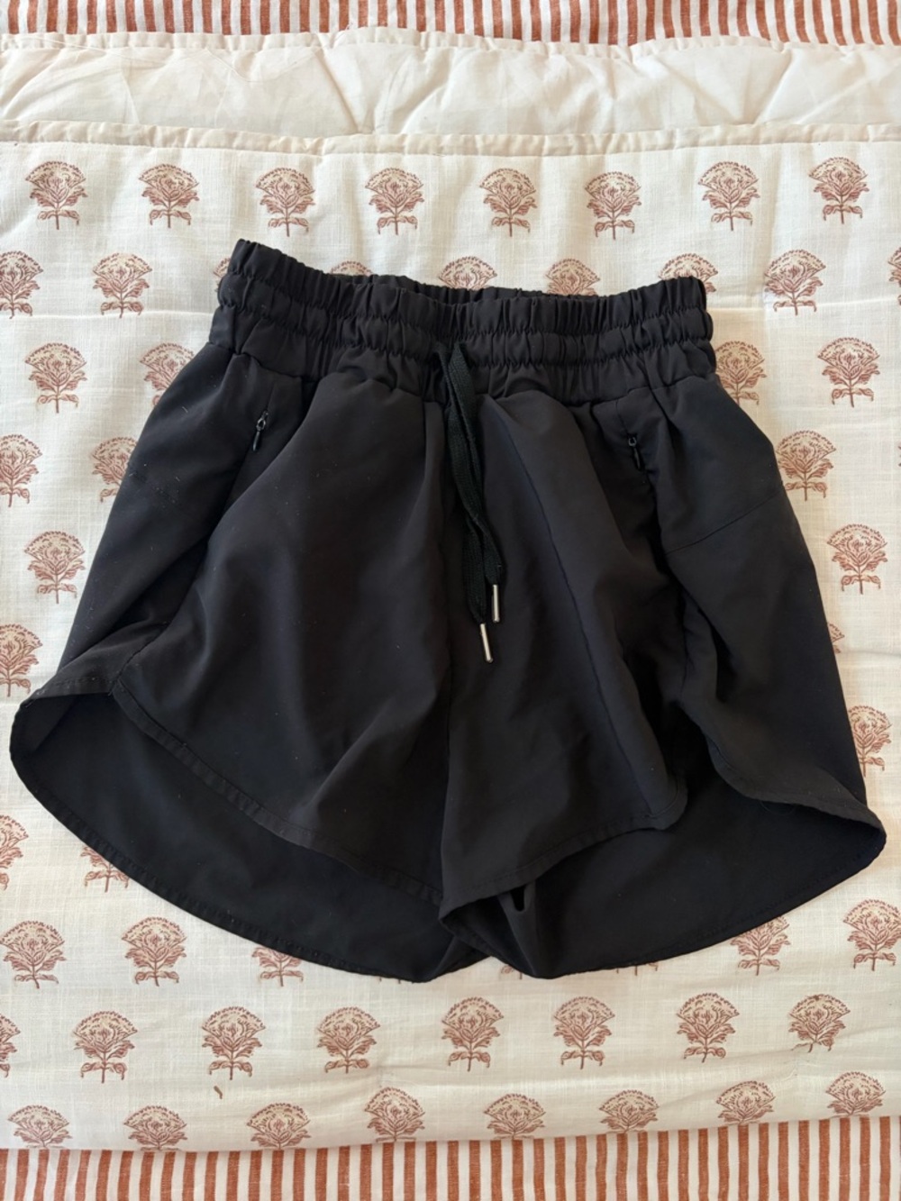 Black Women's Athletic Drawstring Shorts